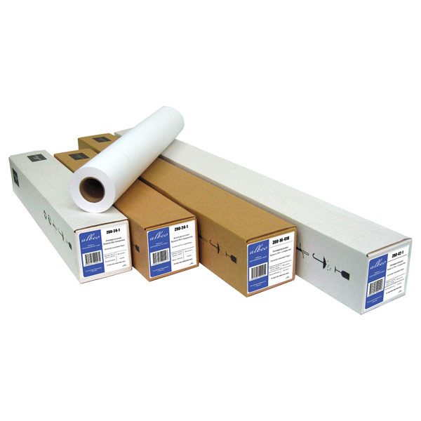 Бумага для плоттеров А1+ Albeo Inkjet Coated Paper-Universal 610мм x 30.5м, 90г/кв.м, W90-24 Бумага для плоттеров А1+ Albeo Inkjet Coated Paper-Universal 610мм x 30.5м, 90г/кв.м, W90-24